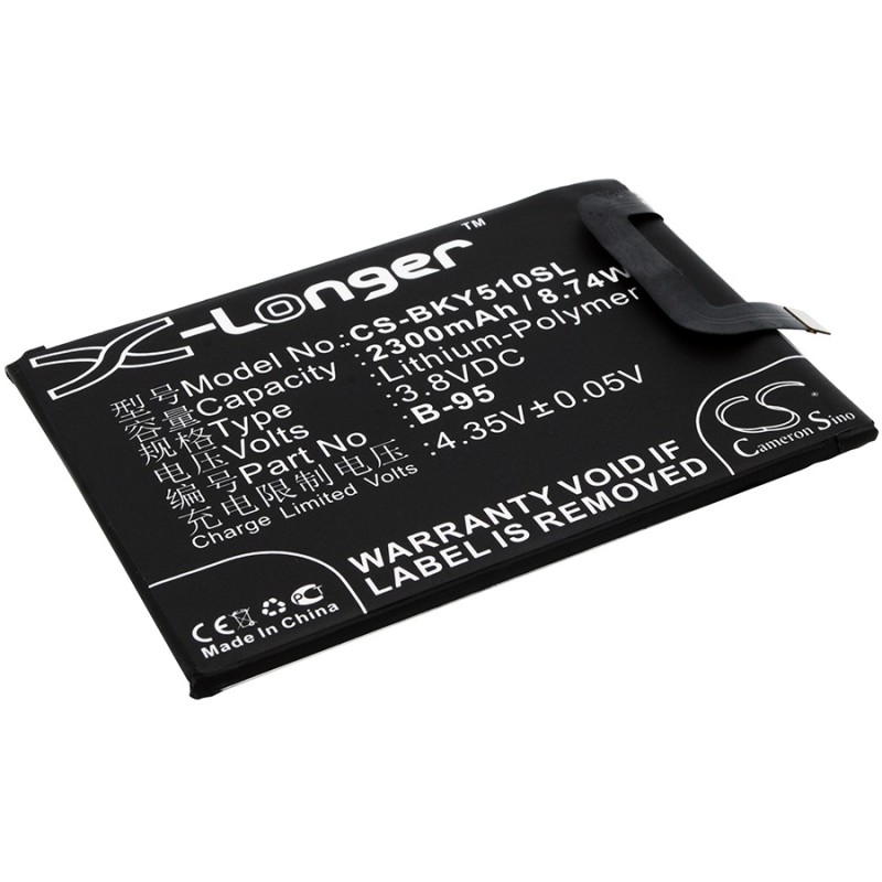 Batterie pour BBK B-95 (2300 mAh/8.74 Wh, 3.8 V)