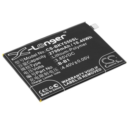 Batterie pour BBK B-B1 (2700 mAh/10.4 Wh, 3.85 V)