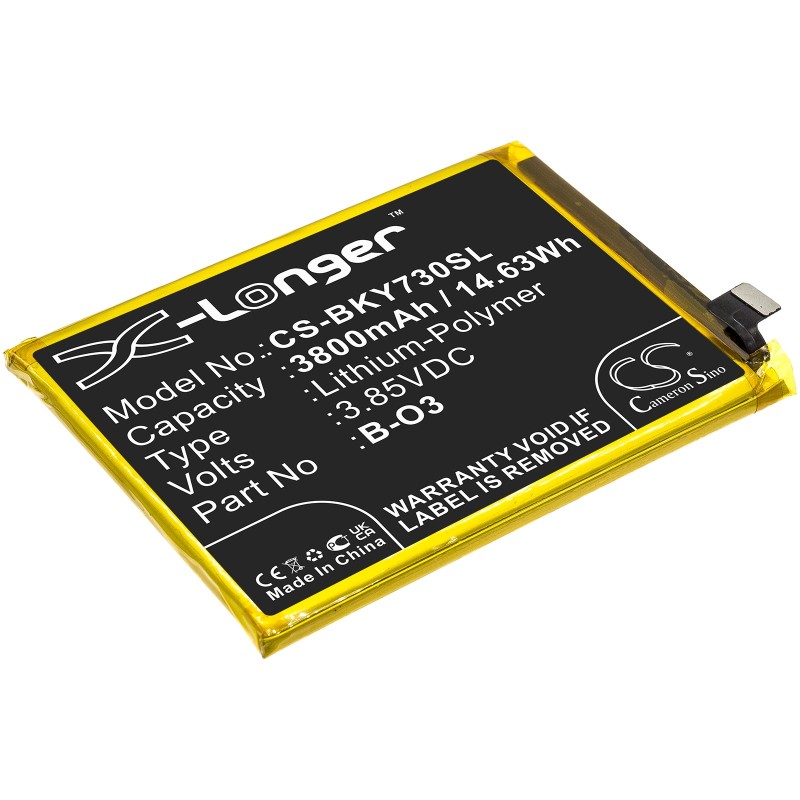 Batterie pour Vivo V2031EA (3800 mAh/14.63 Wh, 3.85 V)