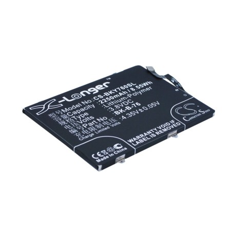 Batterie pour BBK BK-B-76 (2250 mAh/8.55 Wh, 3.8 V)