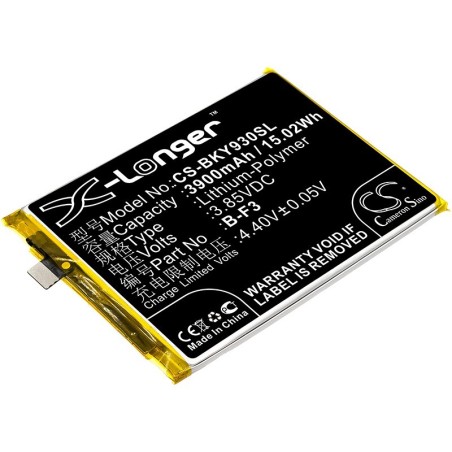 Batterie pour BBK V1818CT (3900 mAh/15.02 Wh, 3.85 V)