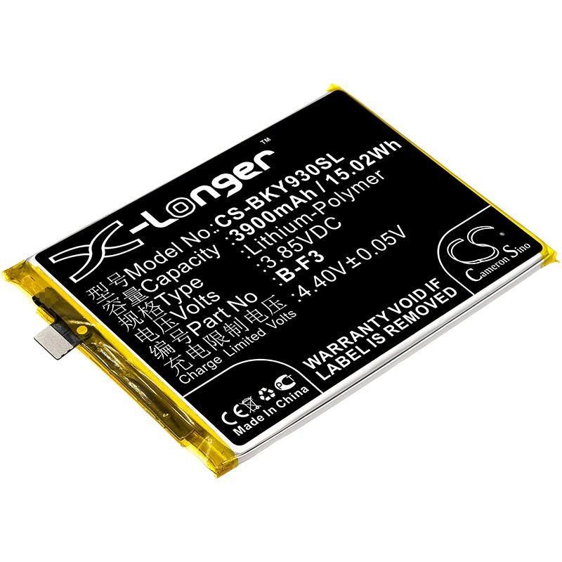 Batterie pour BBK V1815 (3900 mAh/15.02 Wh, 3.85 V)