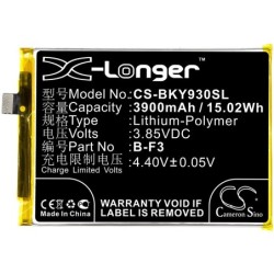 Batterie pour Vivo V1815 (3900 mAh/15.02 Wh, 3.85 V)