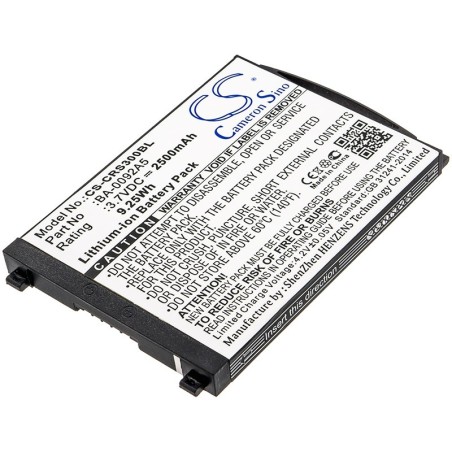 Batterie pour CipherLab RS30 (2500 mAh/9.25 Wh, 3.7 V)