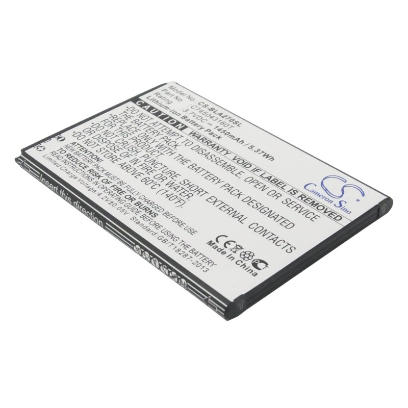 Batterie pour BLU A270 (1450 mAh/5.37 Wh, 3.7 V)