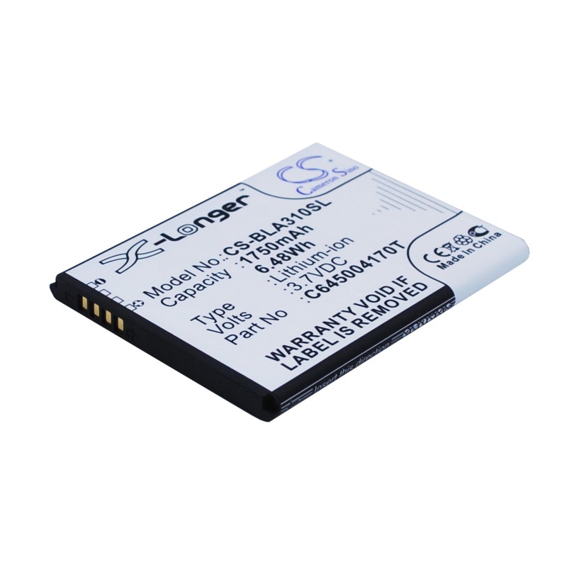 Batterie pour BLU A310 (1750 mAh/6.48 Wh, 3.7 V)