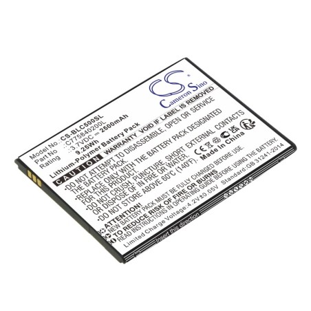 Batterie pour BLU C5 (2500 mAh/9.25 Wh, 3.7 V)