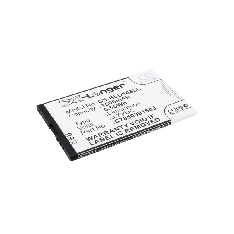Batterie pour BLU D143K (1500 mAh/5.55 Wh, 3.7 V)