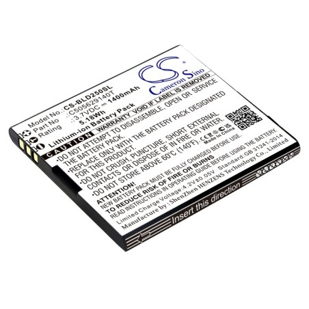 Batterie pour BLU D250 (1400 mAh/5.18 Wh, 3.7 V)