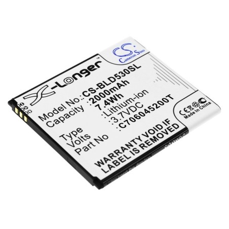 Batterie pour BLU Studio 5.0E (2000 mAh/7.4 Wh, 3.7 V)