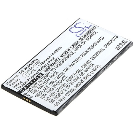 Batterie pour BLU D950L (2700 mAh/9.99 Wh, 3.7 V)
