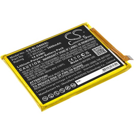 Batterie pour BLU G80 (3800 mAh/14.63 Wh, 3.85 V)