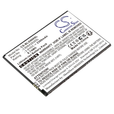 Batterie pour BLU G150Q (2300 mAh/8.74 Wh, 3.8 V)