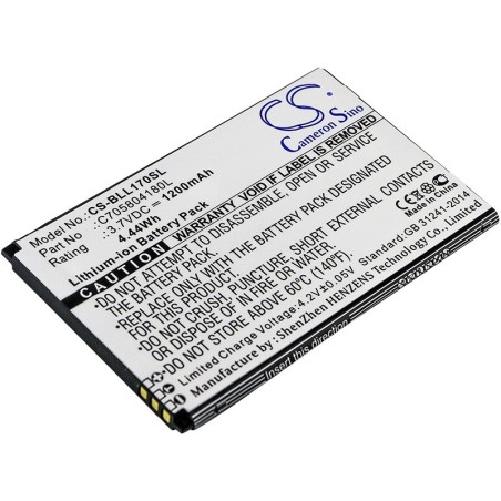 Batterie pour BLU Life Play 2 (1200 mAh/4.44 Wh, 3.7 V)