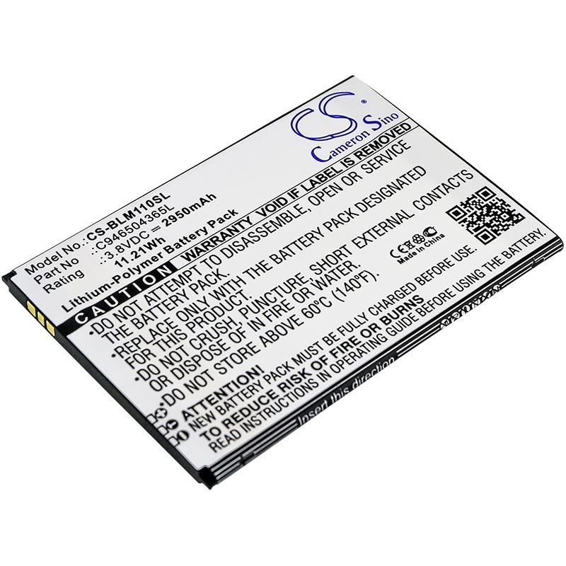 Batterie pour BLU L0110UU (2950 mAh/11.21 Wh, 3.8 V)