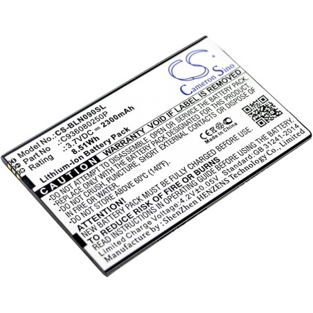 Batterie pour BLU Neo X Plus (2300 mAh/8.51 Wh, 3.7 V)