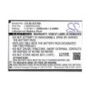 Batterie pour BLU Studio C 8.8 (2500 mAh/9.5 Wh, 3.8 V)