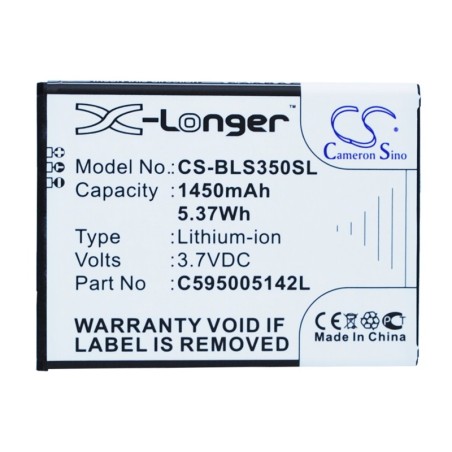Batterie pour BLU S350 (1450 mAh/5.37 Wh, 3.7 V)