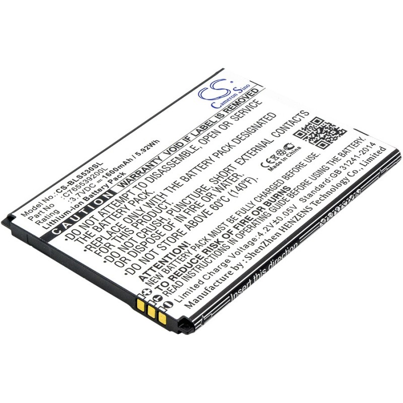 Batterie pour BLU Studio G2 HD (1600 mAh/5.92 Wh, 3.7 V)