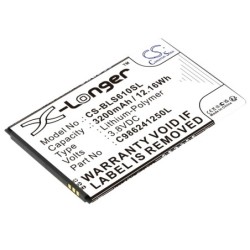 Batterie pour BLU Studio Mega (3200 mAh/12.16 Wh, 3.8 V)