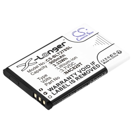 Batterie pour BLU N4C820T (900 mAh/3.33 Wh, 3.7 V)