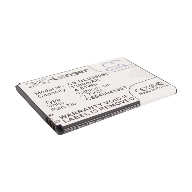 Batterie pour BLU DASH 3.5 (1300 mAh/4.81 Wh, 3.7 V)