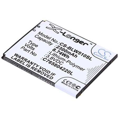 Batterie pour BLU L280A (2300 mAh/8.74 Wh, 3.8 V)