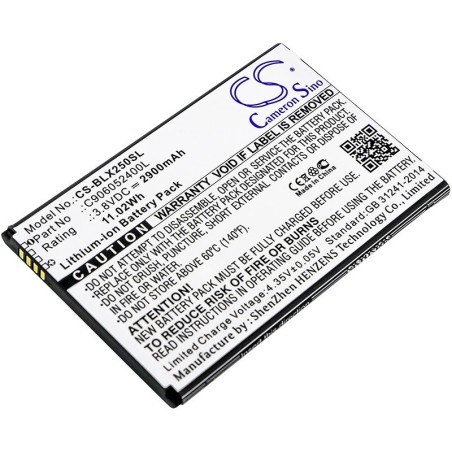 Batterie pour BLU E050U (2900 mAh/11.02 Wh, 3.8 V)
