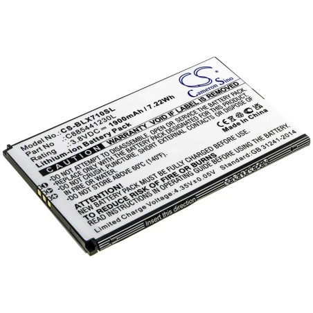 Batterie pour BLU D710U (1900 mAh/7.22 Wh, 3.8 V)