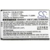Batterie pour BLU D710U (1900 mAh/7.22 Wh, 3.8 V)