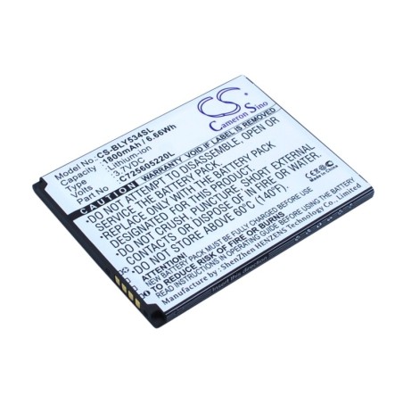 Batterie pour BLU Studio 5.0 HD LTE (1800 mAh/6.66 Wh, 3.7 V)