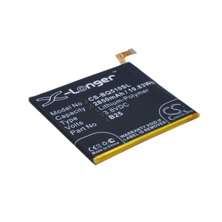 Batterie pour BQ Aquaris E5s (2850 mAh/10.83 Wh, 3.8 V)