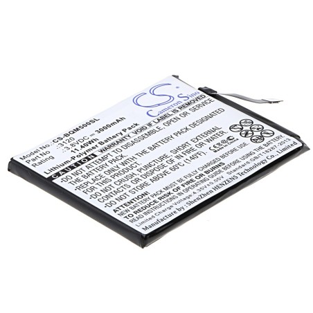 Batterie pour BQ Aquaris M5 (3000 mAh/11.4 Wh, 3.8 V)