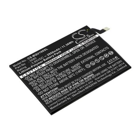 Batterie pour BQ U Plus (2950 mAh/11.36 Wh, 3.85 V)