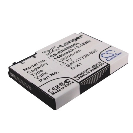 Batterie pour BlackBerry 9500 Thunder (1400 mAh/5.18 Wh, 3.7 V)
