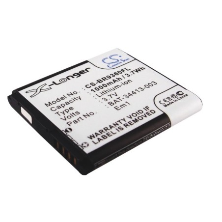 Batterie pour BlackBerry EM1 (1000 mAh/3.7 Wh, 3.7 V)