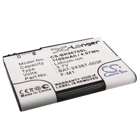 Batterie pour BlackBerry 9670 (1100 mAh/4.07 Wh, 3.7 V)