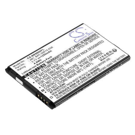 Batterie pour BlackBerry Bold Touch 9220 (1250 mAh/4.63 Wh, 3.7 V)