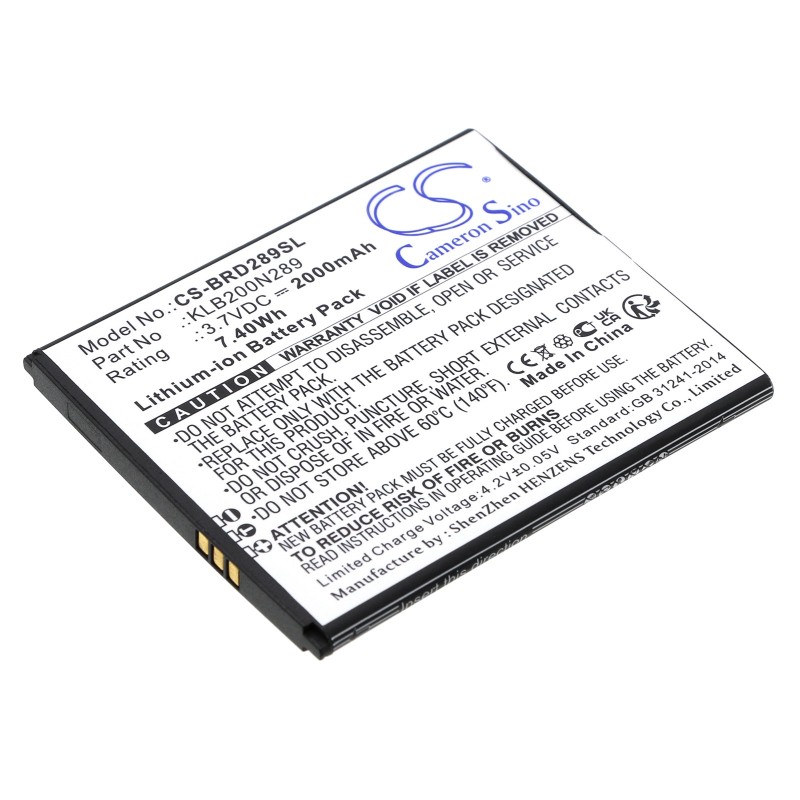 Batterie pour Brondi Centurion 1 (2000 mAh/7.4 Wh, 3.7 V)