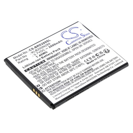 Batterie pour Brondi Centurion 1 (2000 mAh/7.4 Wh, 3.7 V)