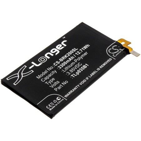 Batterie pour BlackBerry BBF100-4 (3300 mAh/12.71 Wh, 3.85 V)