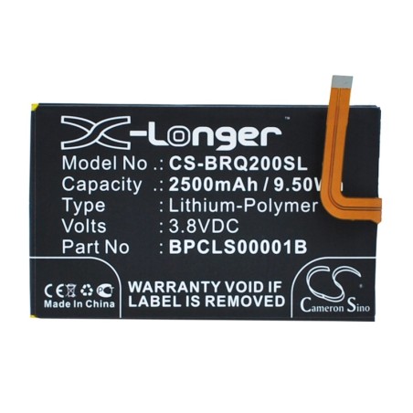 Batterie pour BlackBerry SQC100-1 (2500 mAh/9.5 Wh, 3.8 V)