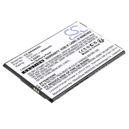 Batterie pour Brondi S602 (2600 mAh/9.88 Wh, 3.8 V)