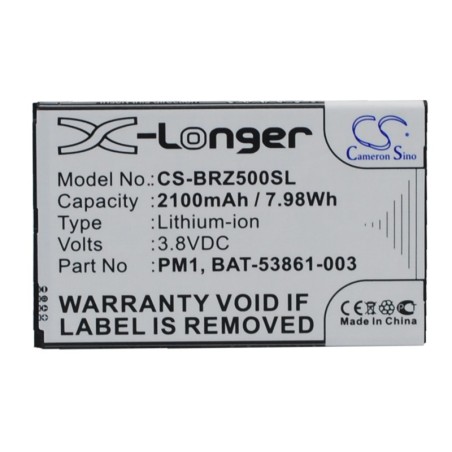 Batterie pour BlackBerry PM1 (2100 mAh/7.98 Wh, 3.8 V)
