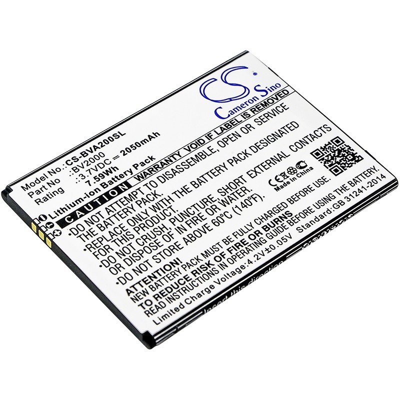 Batterie pour BlackView BV2000 (2050 mAh/7.59 Wh, 3.7 V)