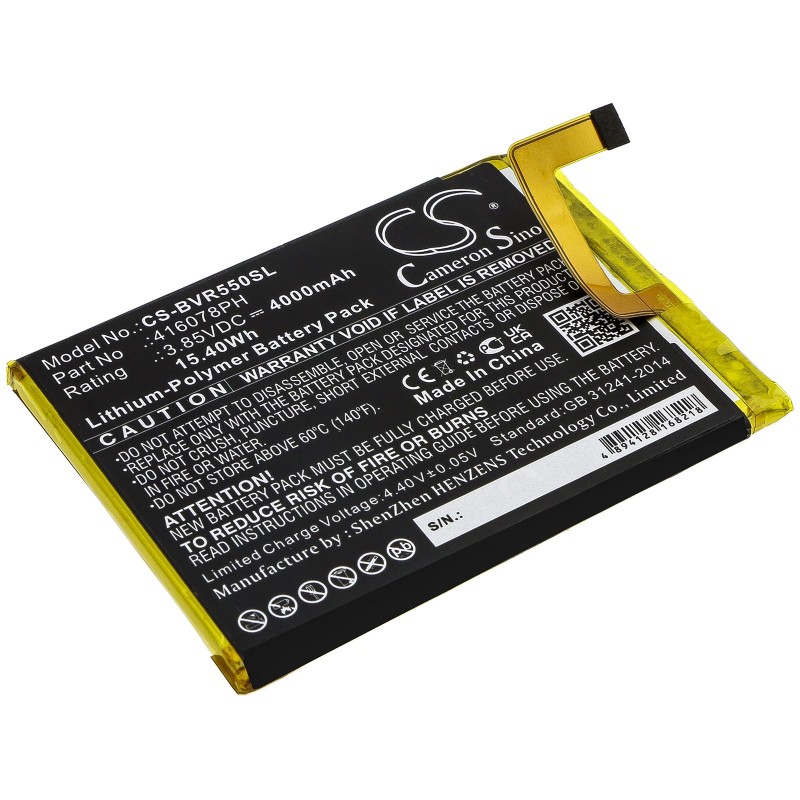Batterie pour BlackView BV5500 (4000 mAh/15.4 Wh, 3.85 V)