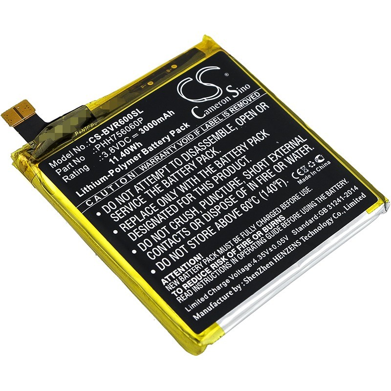 Batterie pour BlackView BV6000S (3000 mAh/11.4 Wh, 3.8 V)