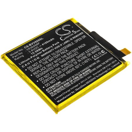 Batterie pour BlackView V636468P (4100 mAh/15.58 Wh, 3.8 V)