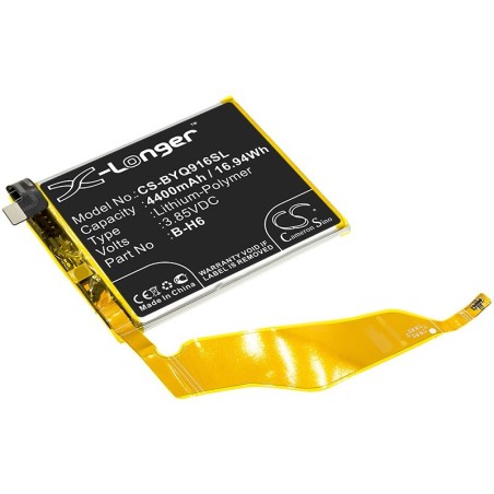 Batterie pour BBK B-H6 (4400 mAh/16.94 Wh, 3.85 V)