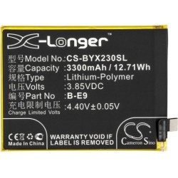 Batterie pour BBK B-E9 (3300 mAh/12.71 Wh, 3.85 V)